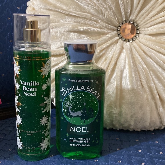 BATH & BODY WORKS SET. . . VANILLA BEAN NOEL SCENT - Picture 2 of 6